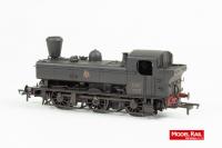 KMR-308 Rapido Class 16XX Steam Locomotive number 1661 in BR Black with early emblem and Busby chimney - weathered finish